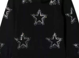 2025 fabriqué dans le meilleur matériel hommes strass sweats à capuche Streetwear imprimé col à capuche Couples à capuche - Product Image 6