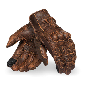 Guantes de Motociclismo de Cuero y Textil con Protección Superior en los Nudillos, Guantes de Carreras de Motocross para Uso Deportivo 2025-26 - Product Image 1