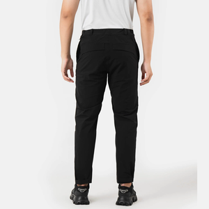 Pantalones deportivos de lona personalizables OEM para hombre, resistentes al agua, con múltiples bolsillos y cierre de cremallera, pantalones deportivos de cintura media - Product Image 2