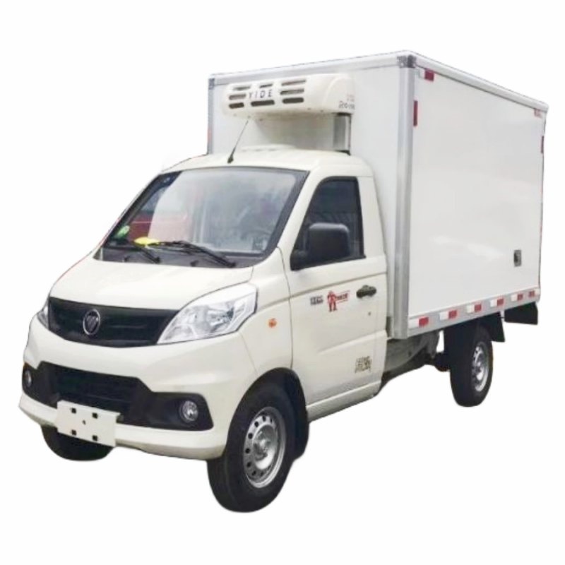 Customized Foton 1.5T 4x2 Refrigerator Truck Manual Diesel Special Transportation Vegetable Freezer Van Mini Refrigerated Truck