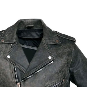 La mejor calidad, la más vendida, chaqueta de carreras de cuero de vaca genuino, a prueba de viento, invierno, servicio OEM de alta calidad - Product Image 5