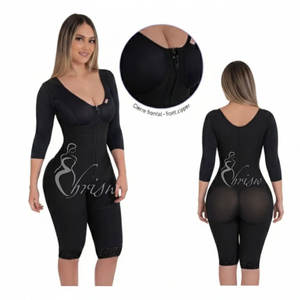 Faja Moldeadora de Cuerpo y Compresión Abdominal, Mono Moldeador con Mangas, <span class=keywords><strong>Fajas</strong></span> Sexys con Control de <span class=keywords><strong>Abdomen</strong></span> y Levantamiento de Glúteos para Mujer - Product Image 4