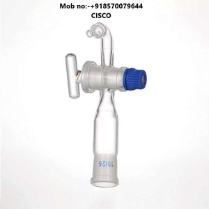 Prise adaptateur en verre borosilicate de meilleure qualité pour laboratoires différentes tailles 14/23 34/35 clé robinet OEM fournitures éducatives - Product Image 3