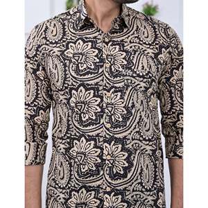 Chemise décontractée pour homme 100% coton, manches longues, tissu popeline tissé, taille 6XL, chemises habillées ODM - Product Image 2