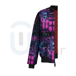 Chaqueta Bomber de Invierno para Hombre, Cuello Alto, Gruesa, Cálida, de Alta Calidad, Personalizable, Estilo Universitario, Estilo Béisbol, Venta al por Mayor - Product Image 4