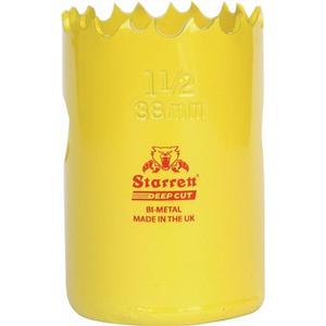 HSS Bi-Metal Cylinder <b>Saw</b> 16mm Diameter 41mm Cutting Depth 6 Teeth/Inch Yellow Lacquered 1pc Knife & Tool - Product Image 1