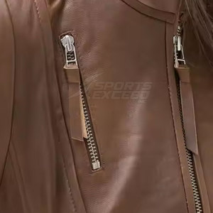 Veste en cuir de couleur personnalisée prix bon marché Vestes en cuir pour femmes Nouvelle arrivée Vestes en cuir pour femmes - Product Image 5