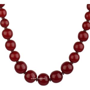 Collier de créateur de perles en résine multicolore fabriqué à la main bijoux de mode audacieux et à la mode pour les femmes décontractées, Boho et tenues de fête - Product Image 2