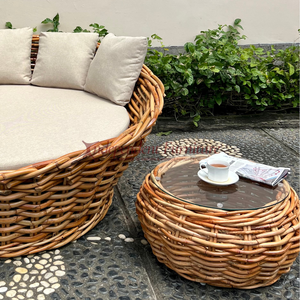 Wholesale Natural Rattan Wicker <b>Round</b> Side <b>Table</b> Coffee End <b>Table</b> Versatile Living Room Furniture Home <b>Patio</b> Resort Hotel Villa - Product Image 4