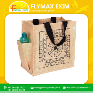 ถุงช้อปปิ้งทำด้วยมือทำจากผ้าปอกระเจาธรรมชาติสำหรับงานแฮนด์เมดแฟชั่นใช้งานง่ายเป็นมิตรกับสิ่งแวดล้อม - Product Image 4