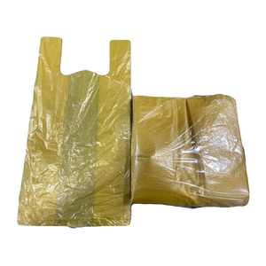 ถุงใส่เสื้อยืดพลาสติก HDPE/LDPE ถุงช้อปปิ้งพร้อมโลโก้ของคุณที่ใส่เสื้อพลาสติกซูเปอร์มาร์เก็ต - Product Image 5