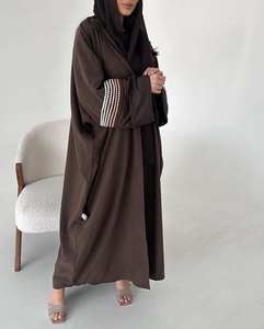2024 Trending Traditional Muslim Coffee Abaya Pretty Classy Partywear - Product Image 4