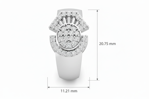 Bague en or 14 carats et diamants The Stellar Cluster |   Diamant taille brillant 0,27 carats - Product Image 2