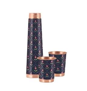 Exportation de verres en cuivre pur de haute qualité Options de couleur personnalisées Bouteilles d'eau Bouteilles d'emballage de qualité supérieure pour adultes et enfants - Product Image 4