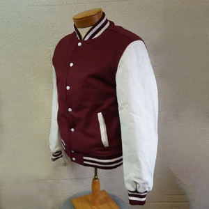Veste de baseball en chenille brodée en polyester/coton avec logo personnalisé OEM, veste de baseball vintage pour hommes, toile satinée vierge, formelle - Product Image 5