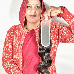 Extensiones de Cabello Humano Natural de Onda Profunda, Color Natural, Procesado en India, Sin Color, Doble Trama a Máquina, Venta al por Mayor - Product Image 5