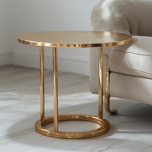 Table d'appoint moderne artisanale en métal coulé sur mesure Table de console de lancement en miroir pour la maison Hôtel Restaurant Meilleur prix - Product Image 3
