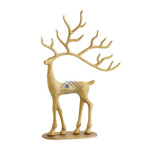 Décor de noël Sculpture de Table de renne pour décorations de Table 2022 nouvelle collection Sculpture de Table de cerf en Aluminium en métal - Product Image 2