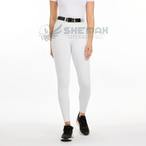 Pantalones de montar a caballo para mujer, ropa cómoda para montar todo el día con tela ligera transpirable, ajuste flexible y parches de silicona - Product Image 1