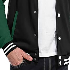 เสื้อแจ็กเก็ตเบสบอลขน100% มหาวิทยาลัยเสื้อแจ็กเก็ตปักลายนักบินวิทยาลัยสำหรับนักเรียนใส่อัพโหลดชุดกีฬา - Product Image 4