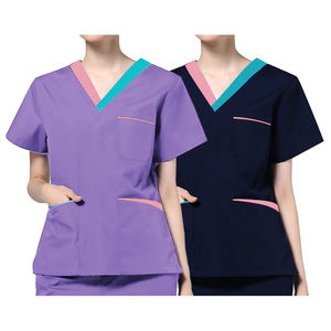 ชุดยูนิฟอร์มโรงพยาบาลแบบใหม่ปี 2025 ชุดยูนิฟอร์มพยาบาลแบบ unisex ชุดสครับแห้งเร็ว ชุดสองชิ้น เสื้อและกางเกง สำหรับพยาบาล แฟชั่น OEM - Product Image 5