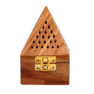 Porte-encens en bois au design complexe, 100% naturel, de haute qualité, Inde, décoration religieuse unique pour la maison, option de logo personnalisé - Product Image 5