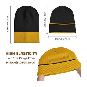 Best Selling Acrylic Cuff Beanies with Custom Logo Men Beanie Manufacturer Knitted Jacquard Cap <b>Winter</b> <b>Hats</b> - Product Image 5