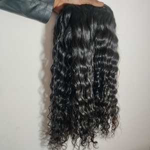 Cheveux Naturels 100% Non Traités, Double Trame Faite à la Machine, Bouclés Crépus Naturels, Extensions de Cheveux Humains Vierges Noirs Indiens de Temple, 100g - Product Image 3