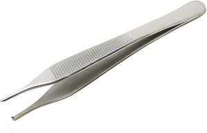 Pinzas manuales de acero inoxidable Adson Kocher con fórceps de tejido quirúrgico de bloqueo de trinquete con puntas dentadas para uso médico dental - Product Image 4