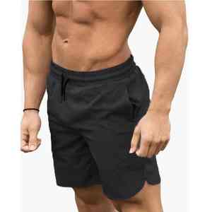 Pantalones Cortos Deportivos Casuales para Hombre, para Gimnasio, Fitness, Correr, Entrenamiento, Poliéster/Algodón, Transpirables, de Secado Rápido, Anti-UV - Product Image 1