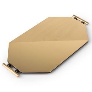 Precio barato Artículos de Bar Bandejas de servicio de metal Bandeja de barra de metal de acero inoxidable Bandeja de servicio de bebidas de cerveza de café - Product Image 5