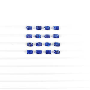 Natural Bangkok Blue Sapphire <b>Cushion</b> Cut 3x5mm & 6x4mm Brilliant Cut Opal Gemstone Calibrated <b>Long</b> - Product Image 1