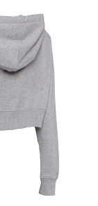 Top corto de poliéster y algodón de alta calidad para mujer, sudaderas con capucha, diseño único y elegante con lavado ácido, espalda con capucha para invierno - Product Image 6