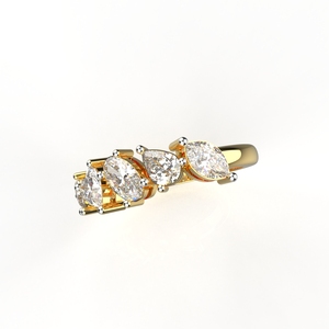 Avarta Jewellery Bague en or avec diamant et éclat éternel - Product Image 1