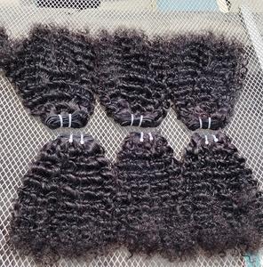 Extensions de cheveux bruts authentiques à donneur unique de temple indien Extensions de cheveux humains vierges Remy Soyeux naturels dessinés à un seul tirage - Product Image 6