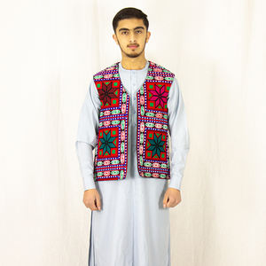 2026 nouveauté hommes Style afghan gilet gilet sur mesure avec plusieurs poches pour vêtements d'extérieur d'hiver pour les mariages - Product Image 1