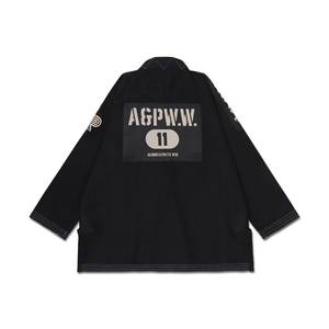 ชุดยิวยิตสูมืออาชีพคุณภาพสูง ผ้าฝ้าย 100% Shoyorol BjjGl RVCAV2 รุ่นใหม่ # ชุดคาราเต้สีดำ 60 ฟิเตอร์ บราซิลเลียน ยิวยิตสู คิโมโน - Product Image 2