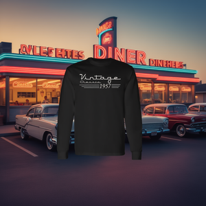 Camiseta clásica vintage de manga larga de 1957, regalo para el 68.º cumpleaños - Product Image 3