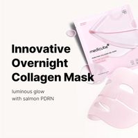 Masque facial en gelée rose coréen au collagène PDRN et ADN de saumon pour le blanchiment de la peau, 1 unité