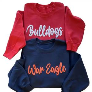 Impression numérique personnalisée coupe régulière hiver 100% coton poids lourd haute qualité col rond Streetwear sweat-shirt Styles tendance - Product Image 1