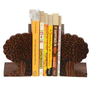 Fournisseur en gros de serre-livres en bois, fabricant de porte-livres uniques faits à la main, serre-livres carrés, bout de bureau pour étagères - Product Image 4