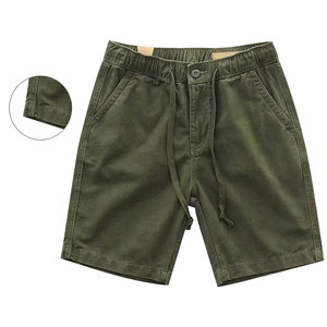 Shorts d'été décontractés pour hommes, respirants, coupe-vent, en coton, couleur unie, taille haute élastique, logo personnalisé, tailles XS à 6XL - Product Image 2