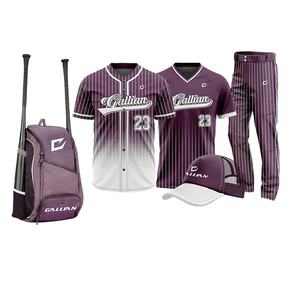 Paquet d'uniformes de baseball les plus vendus Maillots de baseball Pantalons de baseball Sacs à dos et maillot de tir Sublimation complète - Product Image 2