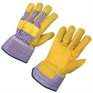 Gants de soudage en cuir anti-chaleur Gants de sécurité en cuir fendu Gants à usage industriel pour le cyclisme Sports de plein air - Product Image 3