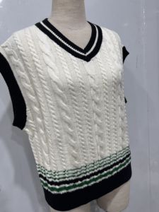 Chaleco de Lana Unisex de Invierno con Cuello en V, Diseño Casual, Tejido Transpirable, Logotipo Personalizable - Product Image 2
