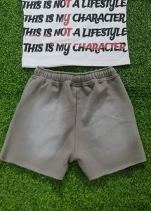 Venta al por mayor transpirable mujeres dos piezas manga corta Boxy camiseta con pantalones cortos conjuntos Fitness Outfit mujeres Twin Sets - Product Image 3