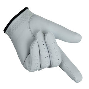 Cabretta blanc avec logo personnalisé et gants de golf en cuir de mouton antidérapants, souples et respirants, pour la protection de la paume - Product Image 5