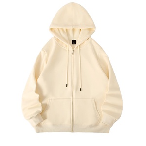 Sweat à capuche pour hommes 100% coton à fermeture éclair complète marque privée vêtements grande taille automne avec logo zippé Option fournisseur de sweats à capuche vierges - Product Image 2