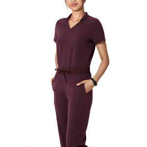 ชุดยูนิฟอร์มพยาบาลแบบสั่งทำพิเศษจากโรงงานผู้ผลิตโดยตรง พร้อมโลโก้  ผ้าสแปนเด็กซ์/โพลีเอสเตอร์  คอเสื้อแบบหลากหลาย  ไซส์พลัส - Product Image 3