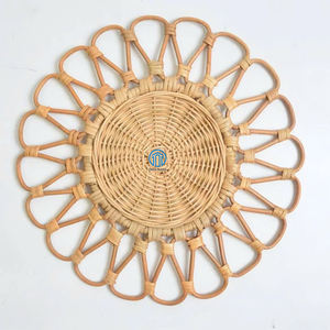 Convient à la décoration de table en osier de restaurant Napperon en rotin naturel Tapis de table pour décoration murale et décoration de table du Vietnam - Product Image 1